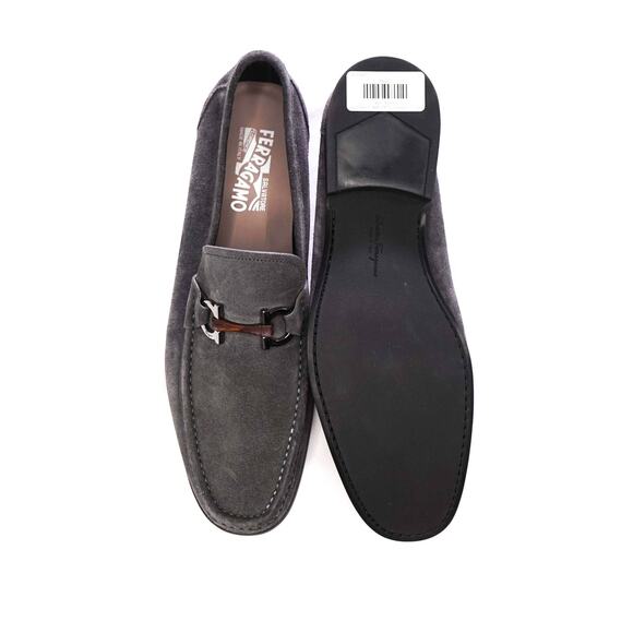 $850 FERRAGAMO - Gray Suede \